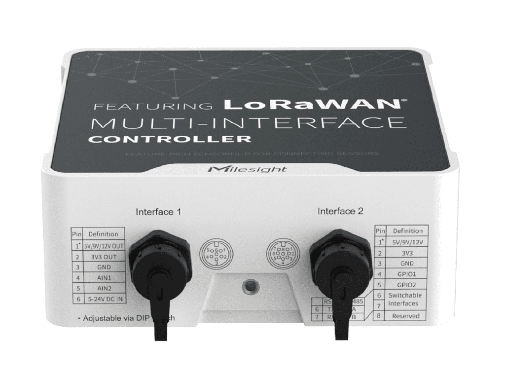 Controladora d'exterior IP67 múltiples I/O LoraWan 868 MHz.