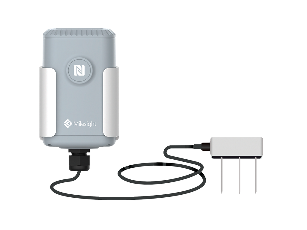 Sensor de temperatura, humitat i conductivitat de terra LoRaWAN 868 MHz. 10 anys de bateria