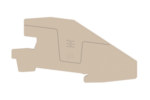 [LX-200420] End cover for terminal of 2 + ground of Weidmüller AEP ITB (20 Uds.)